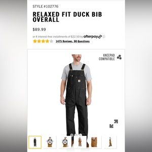 Carhartt Relaxed fit bibs